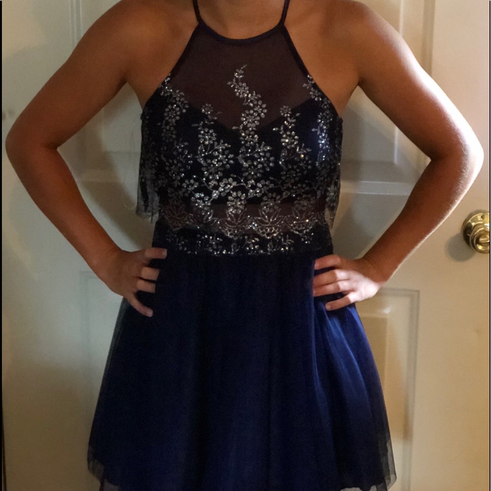 Navy Homecoming Dress
